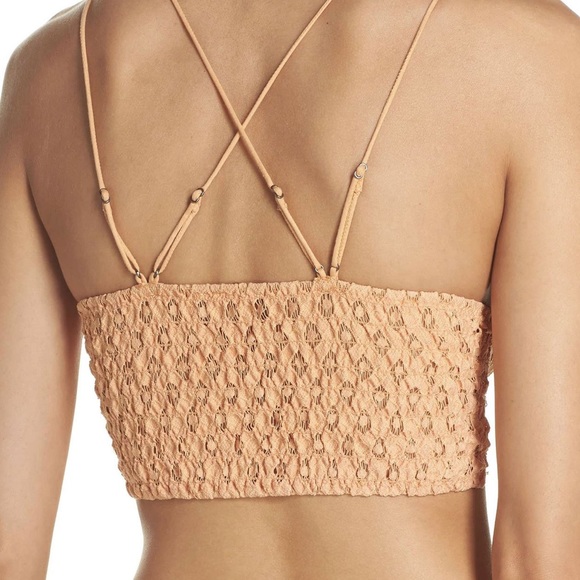 Free People Lace Bralette in Peach - Picture 4 of 5